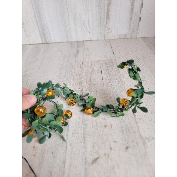 Lemax garland pumpkin string mini village accessory Halloween - Picture 4 of 6